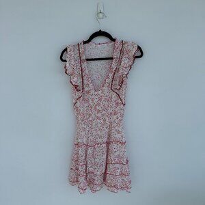 Poupette St Barth Paulina Ruffle-Trim Mini Dress